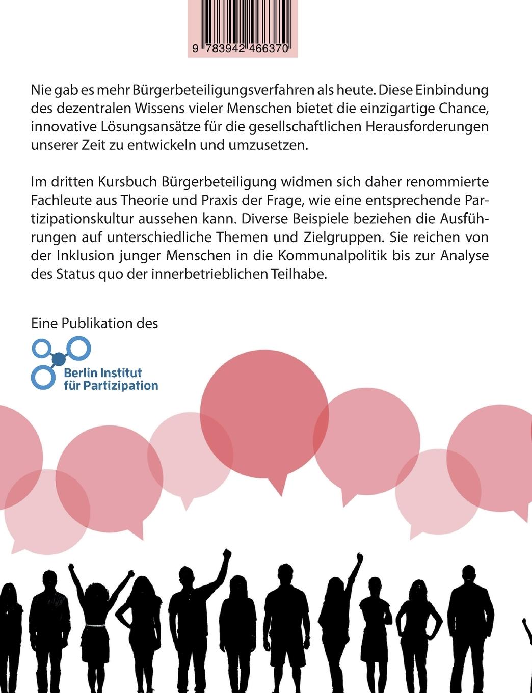 Rückseitencover Kursbuch Bürgerbeteiligung #3