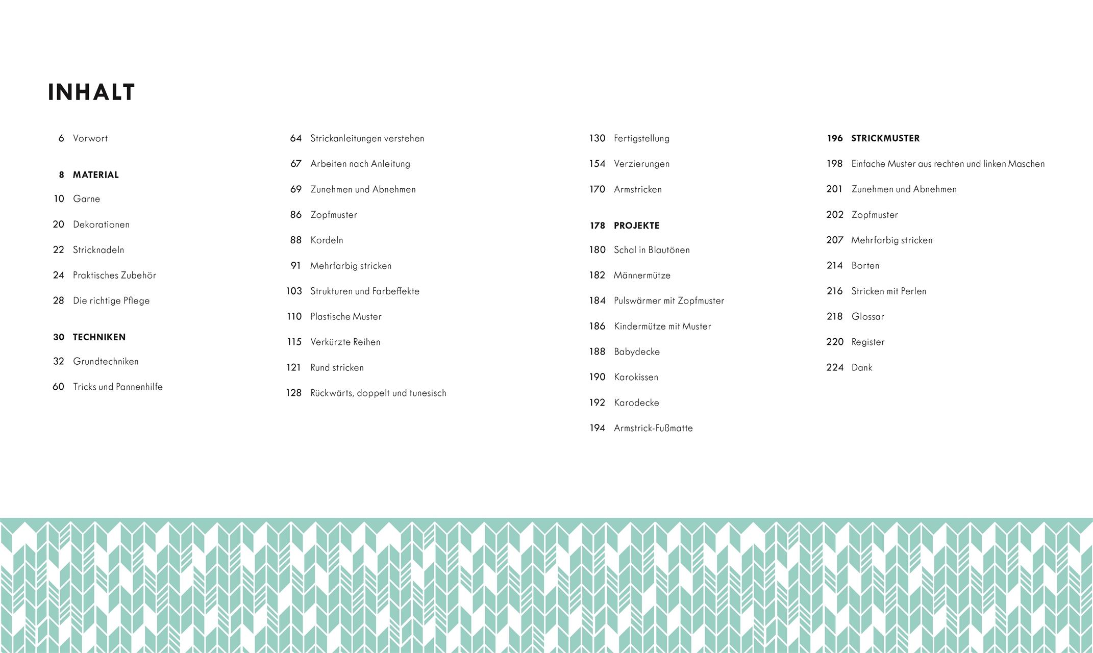 Beispielinhalt (Bild) Stricken Schritt für Schritt