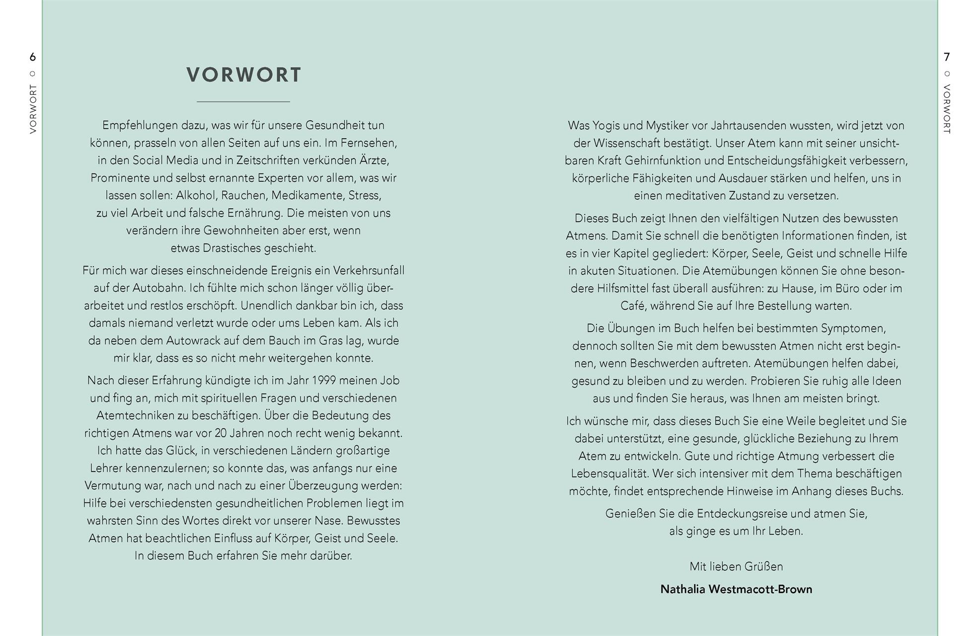 Beispielinhalt (Bild) Self-Care Collection. Atemtherapie