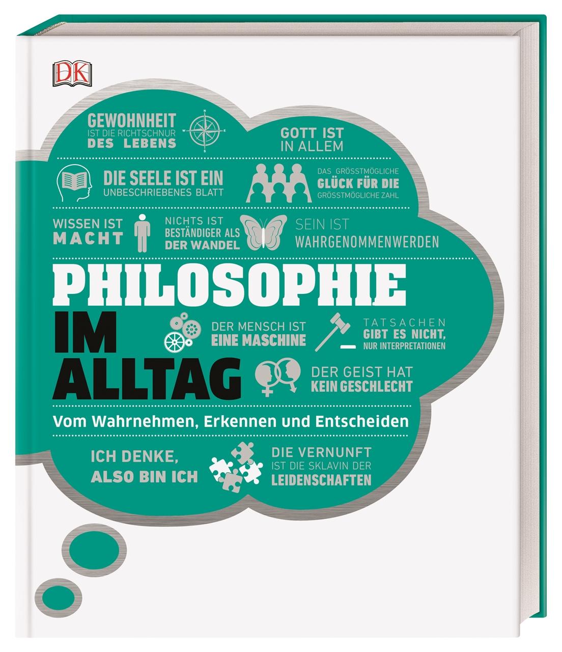 Vorderes Coverbild #dkinfografik. Philosophie im Alltag