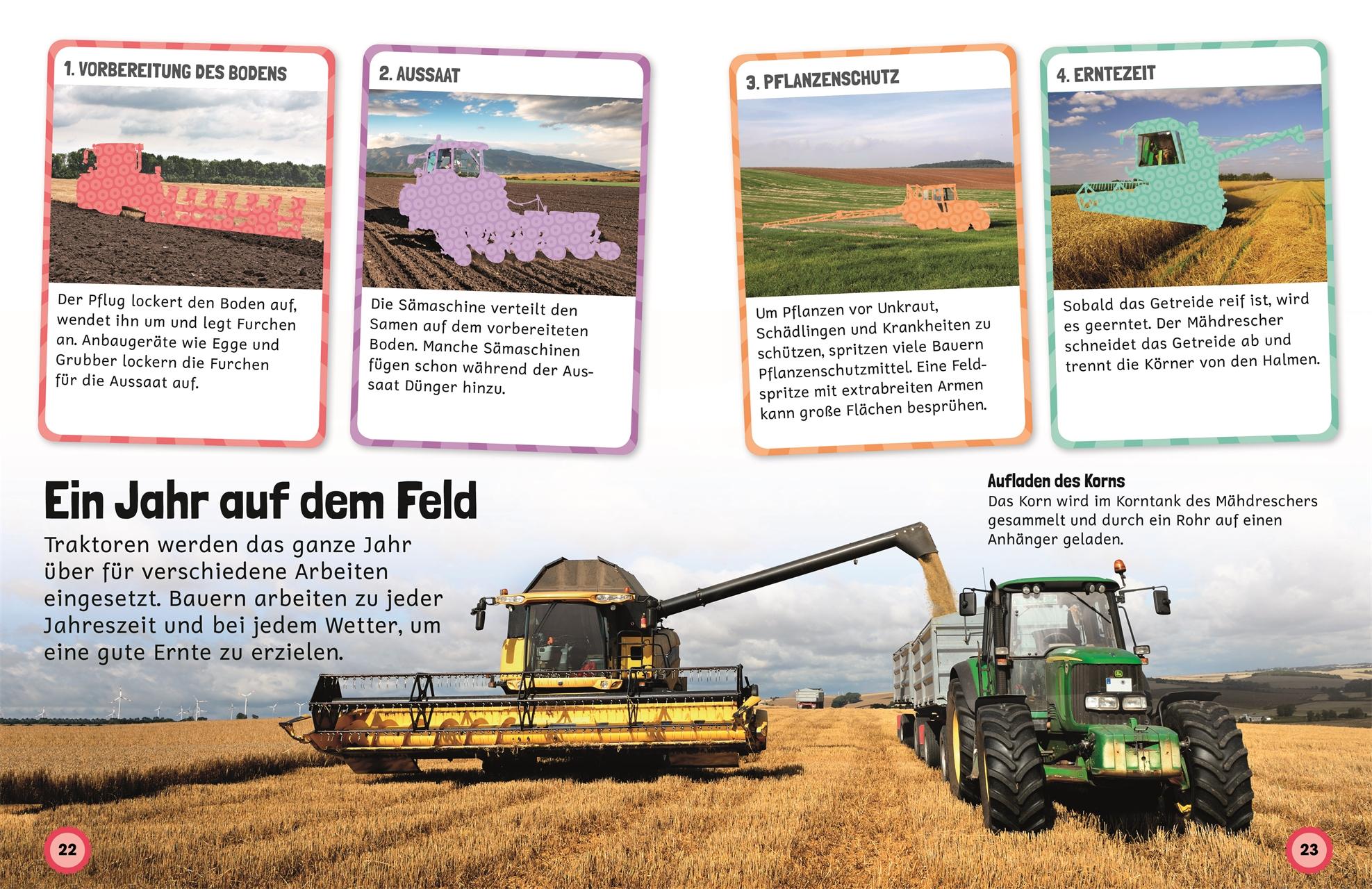 Beispielinhalt (Bild) Sticker-Lexikon. Traktor & Co.