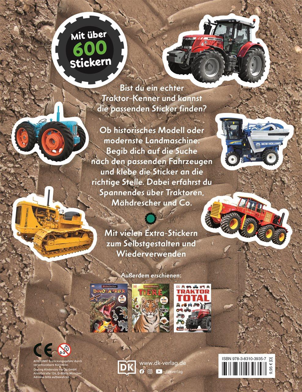 Rückseitencover Sticker-Lexikon. Traktor & Co.