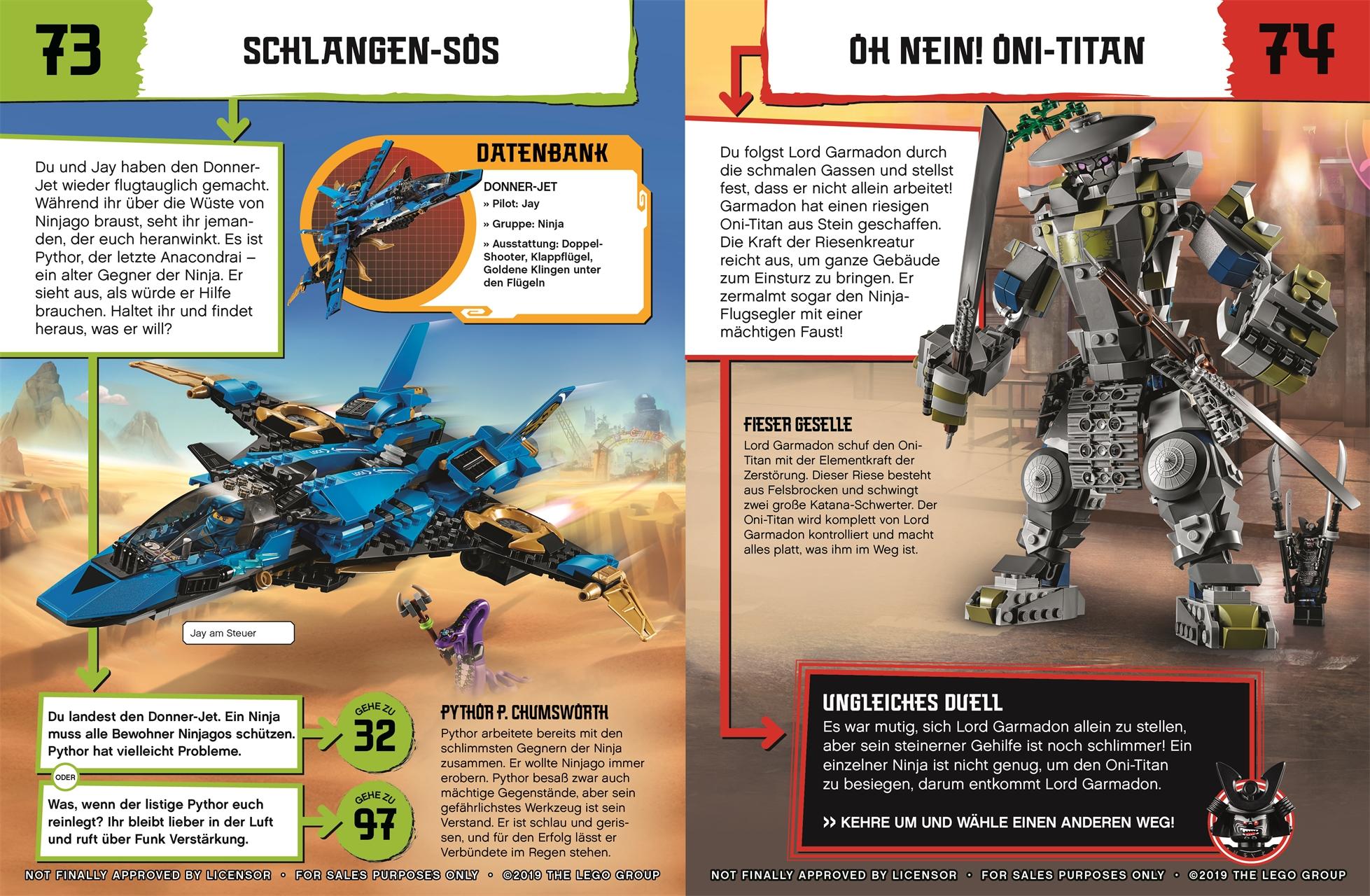Beispielinhalt (Bild) LEGO® NINJAGO®  Rette die Welt