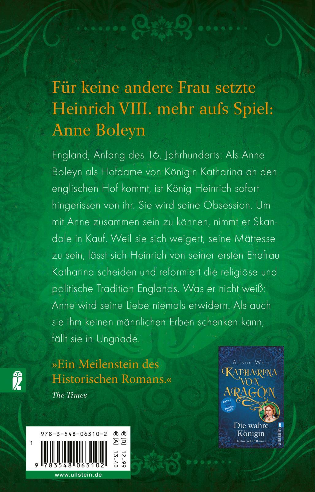 Rückseitencover Anne Boleyn