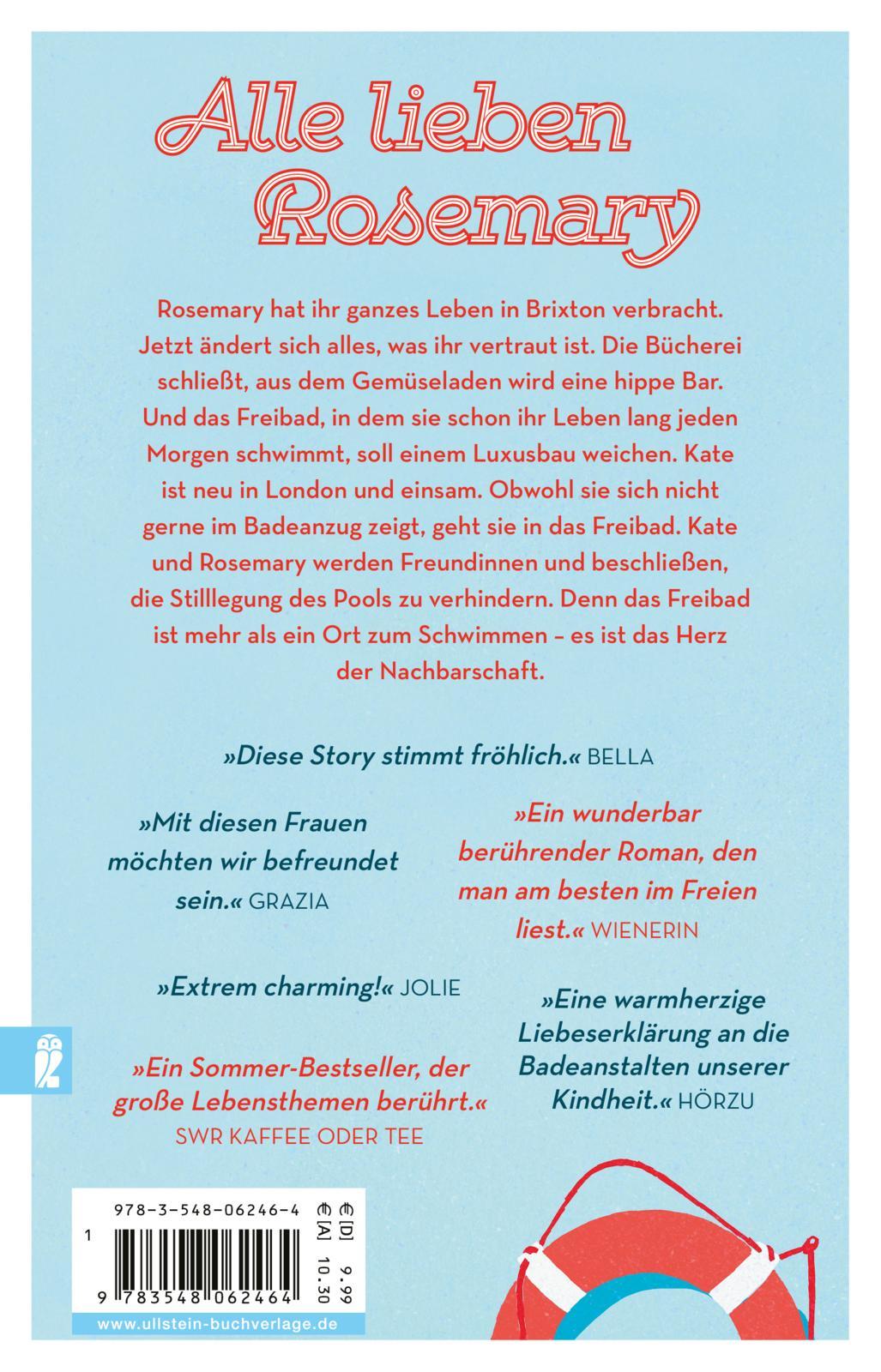 Rückseitencover Schwimmen mit Rosemary