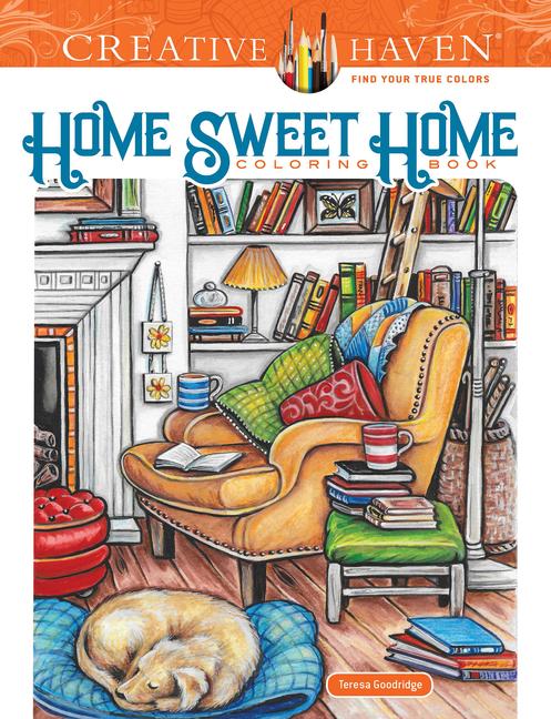 Vorderes Coverbild Creative Haven Home Sweet Home Coloring Book