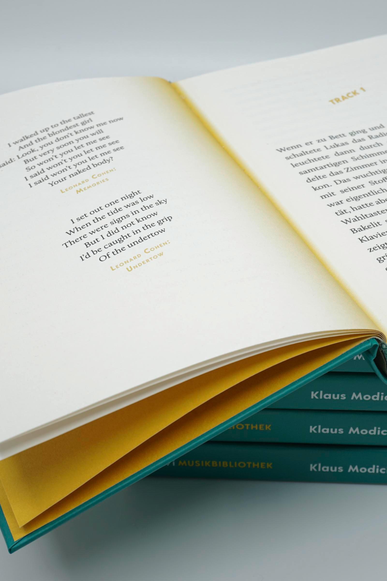 Beispielinhalt (Bild) Klaus Modick über Leonard Cohen