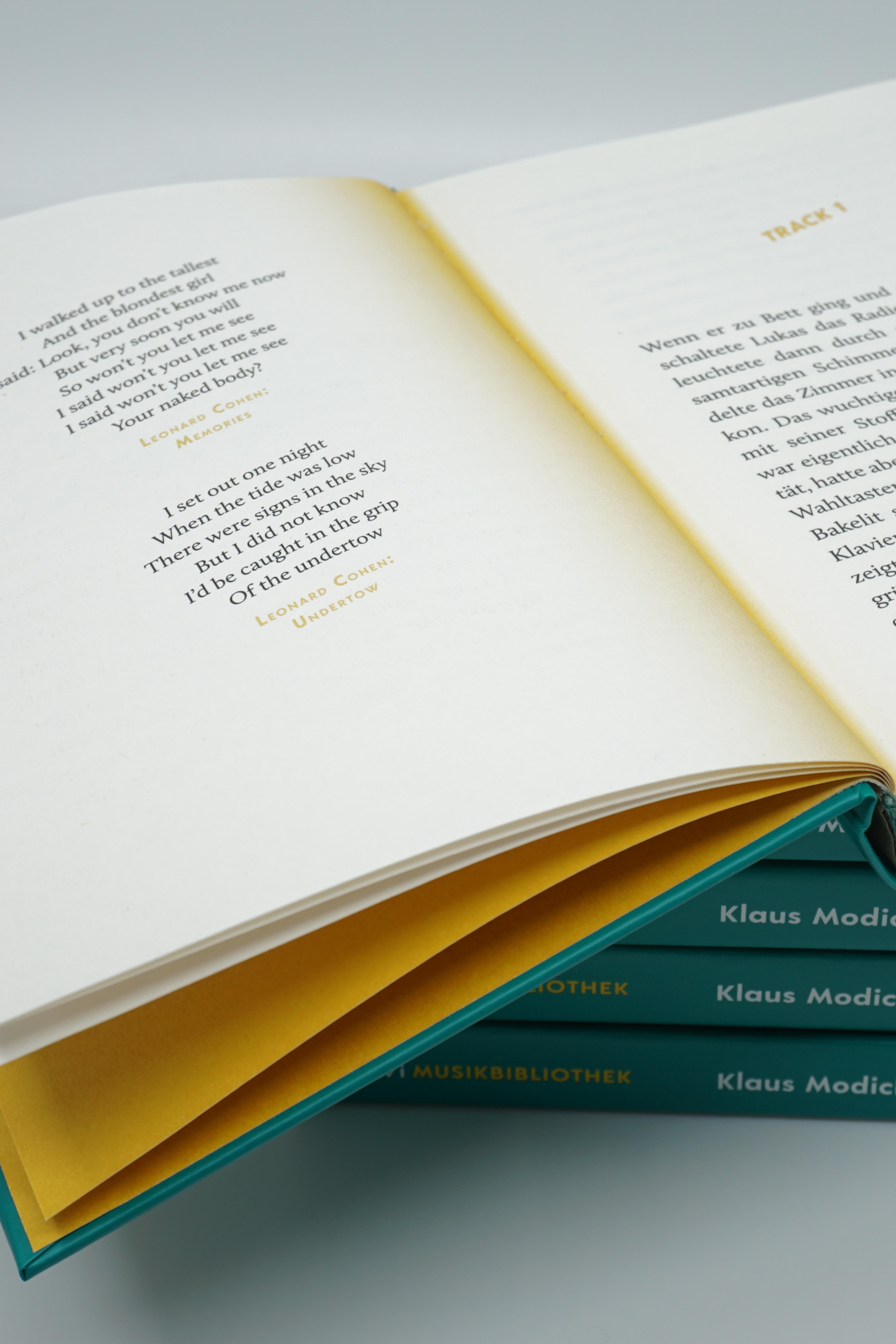 Beispielinhalt (Bild) Klaus Modick über Leonard Cohen