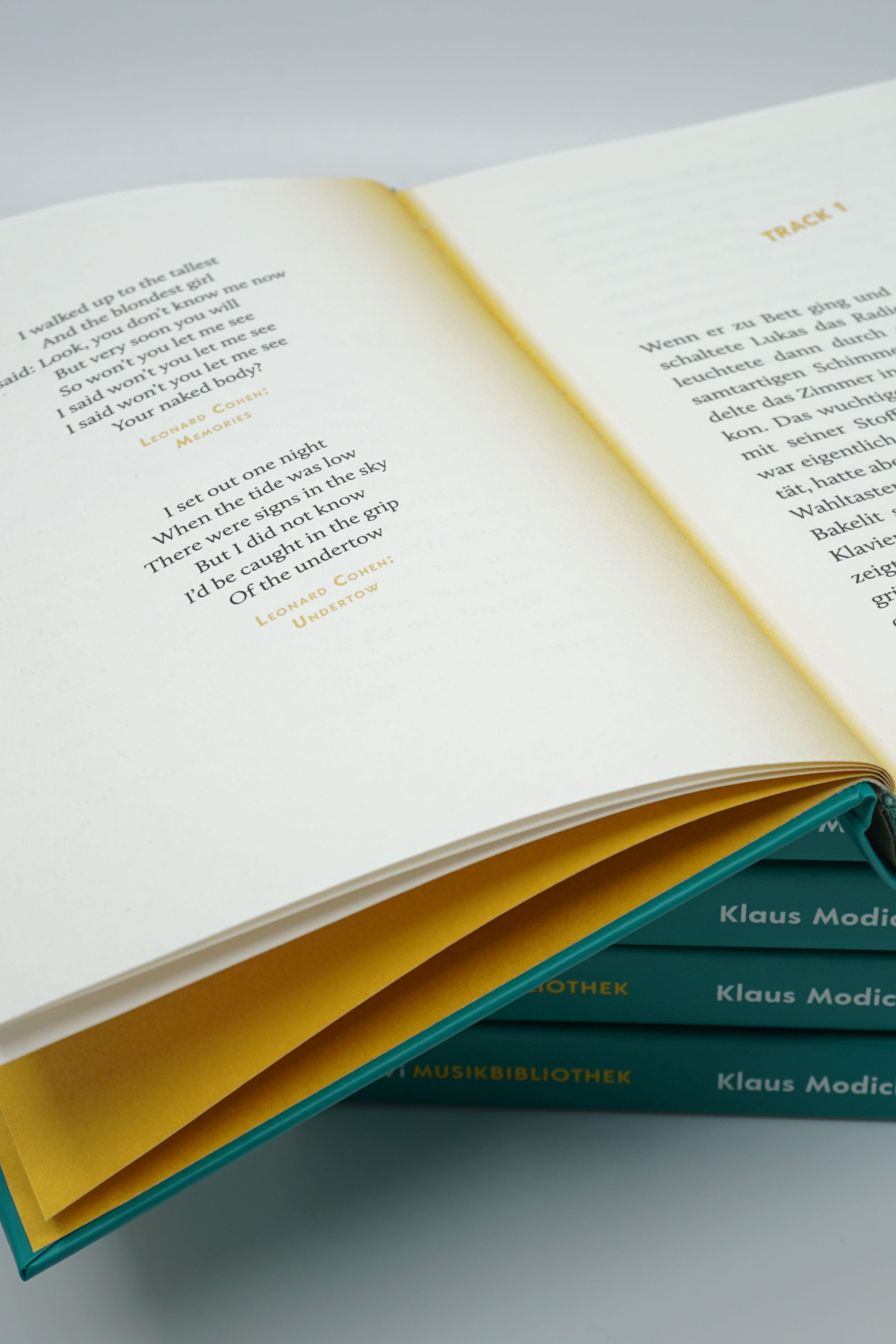 Beispielinhalt (Bild) Klaus Modick über Leonard Cohen