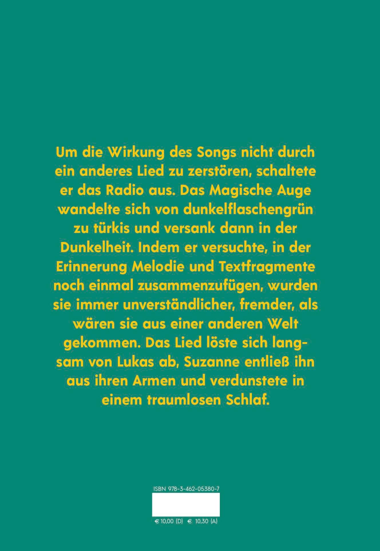 Rückseitencover Klaus Modick über Leonard Cohen