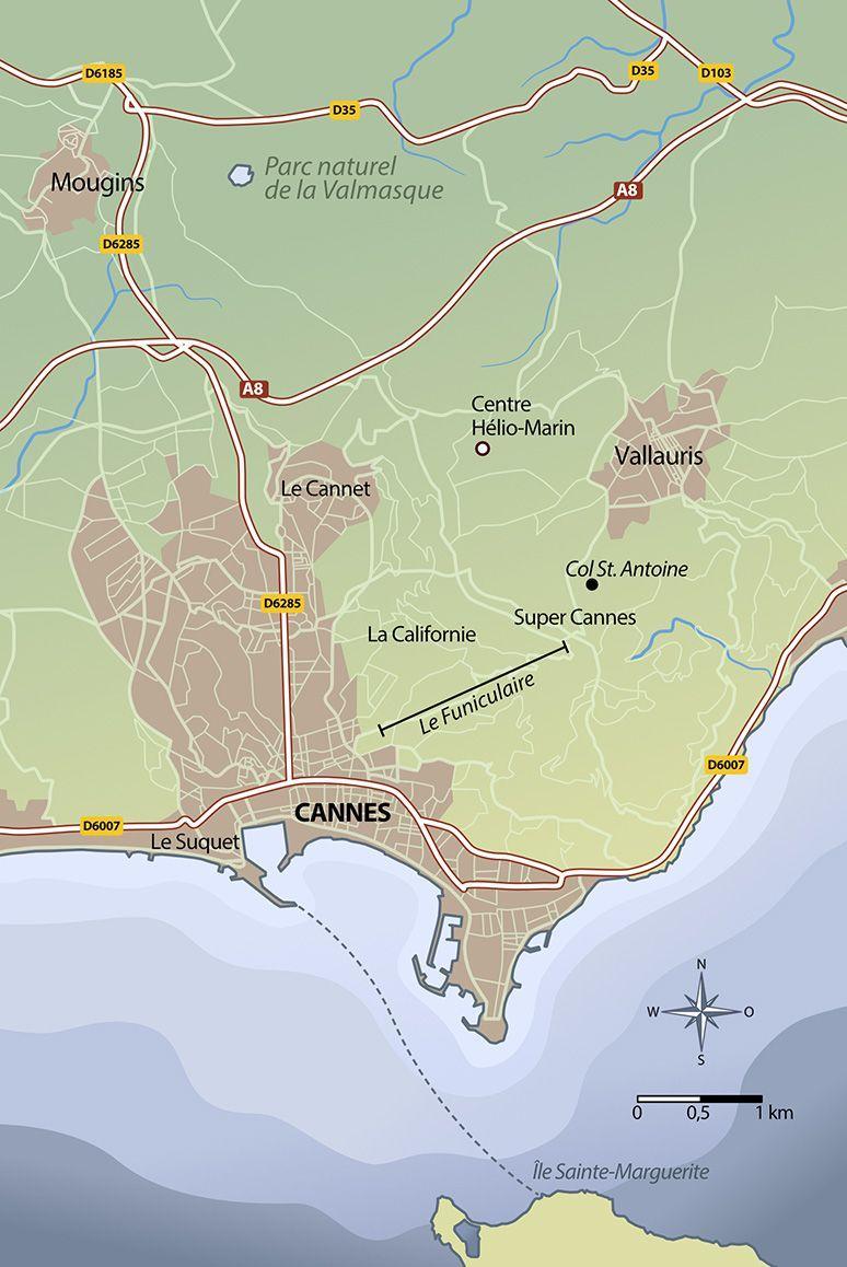 Beispielinhalt (Bild) Vollmond über der Côte d'Azur