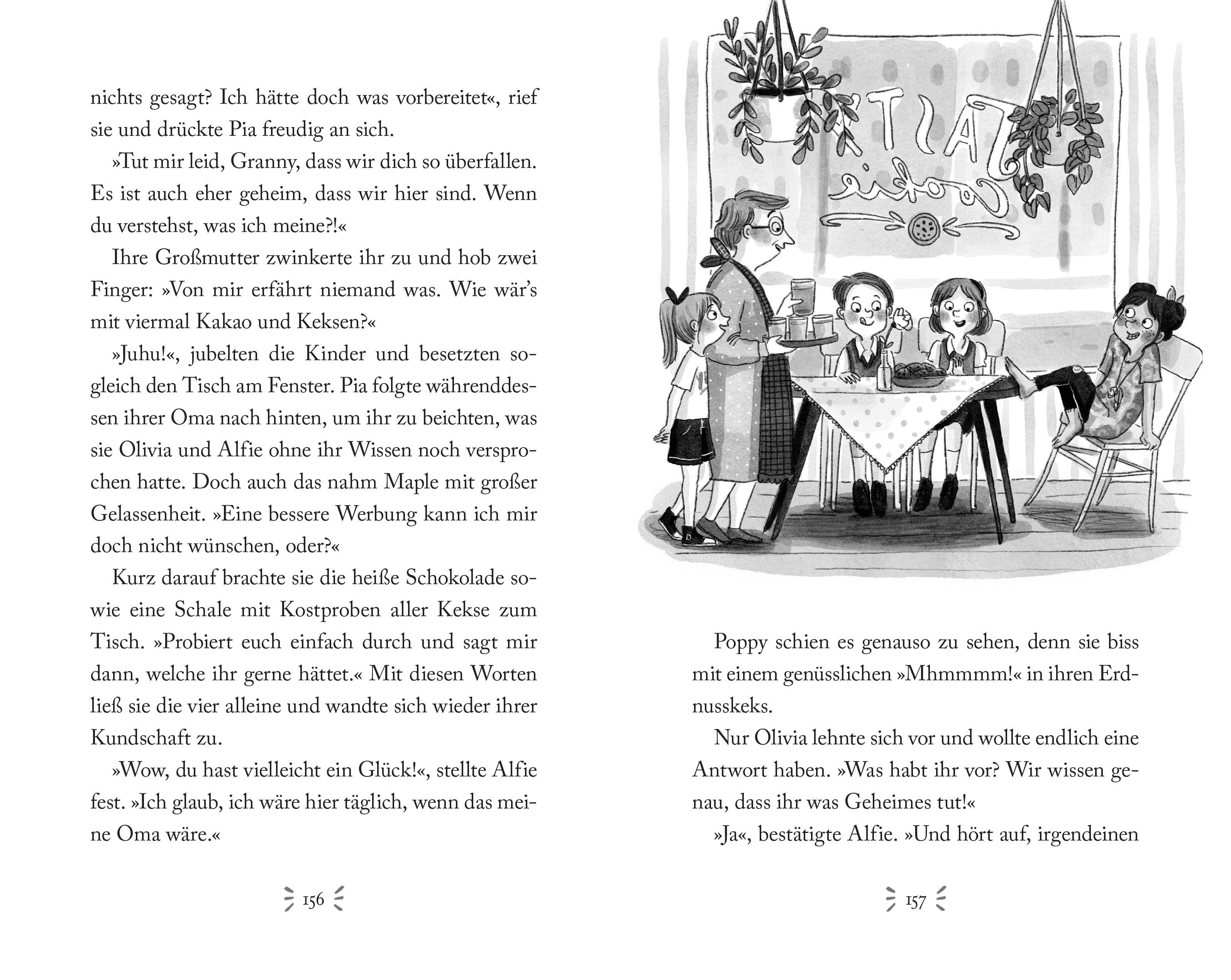 Beispielinhalt (Bild) Pia & Poppy und der verschwundene Professor