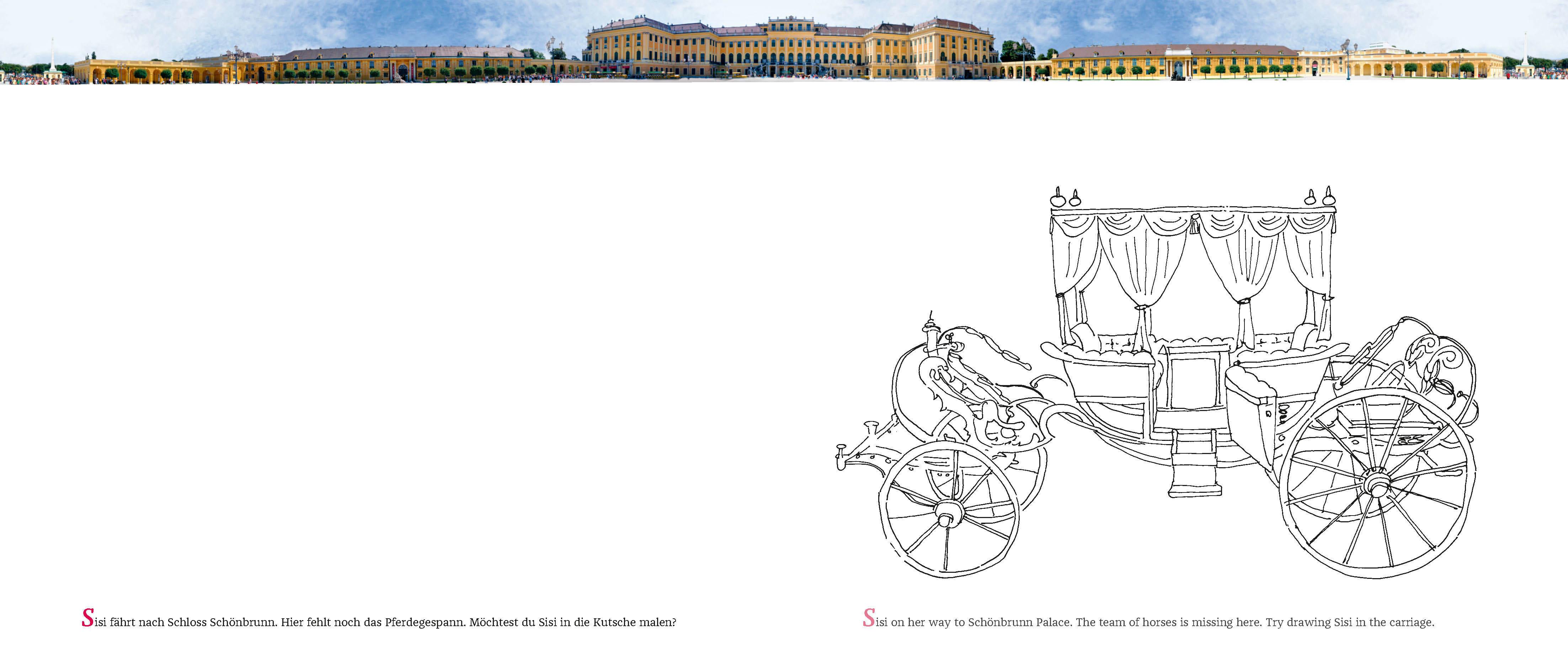 Beispielinhalt (Bild) Kunst-Malbuch - Coloring Book Sisi
