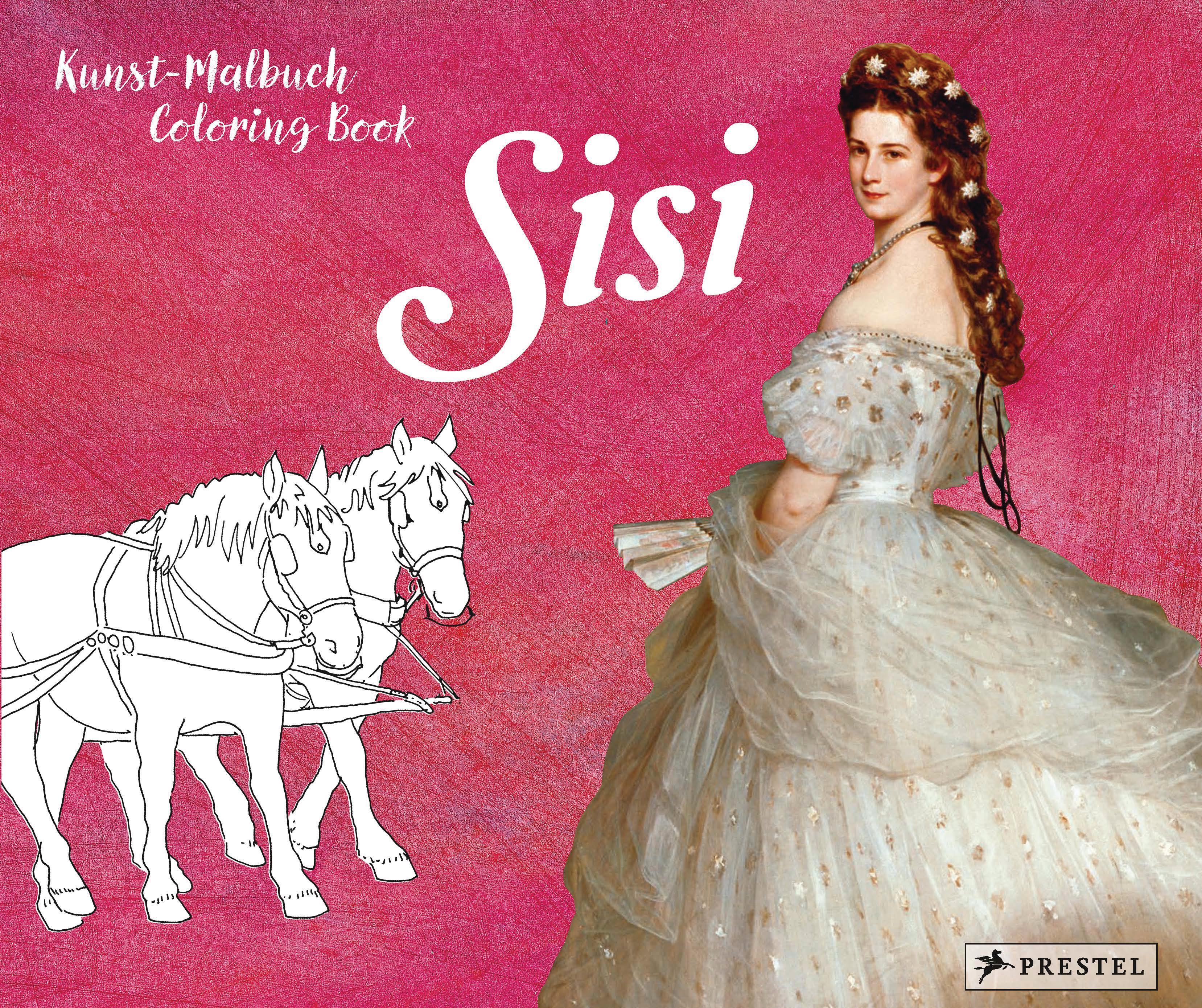 Vorderes Coverbild Kunst-Malbuch - Coloring Book Sisi