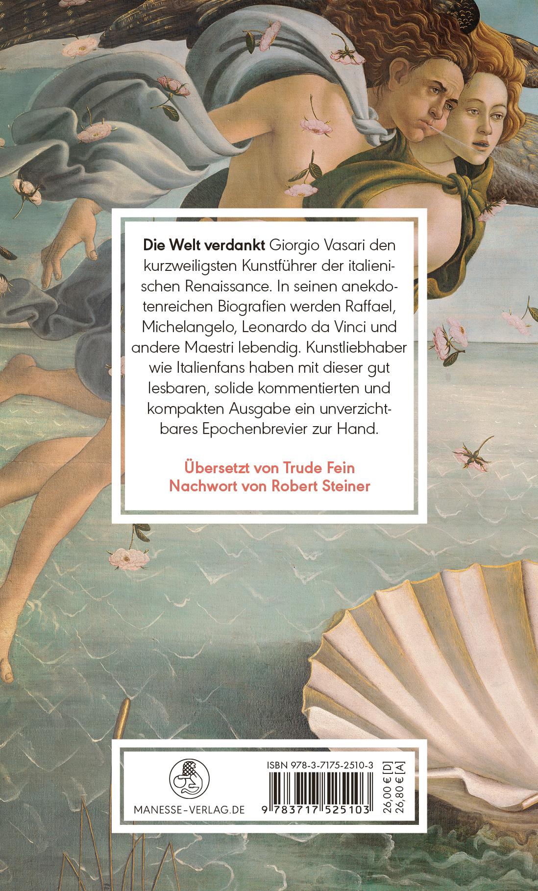 Beispielinhalt (Bild) Lebensläufe der berühmtesten Maler, Bildhauer und Architekten