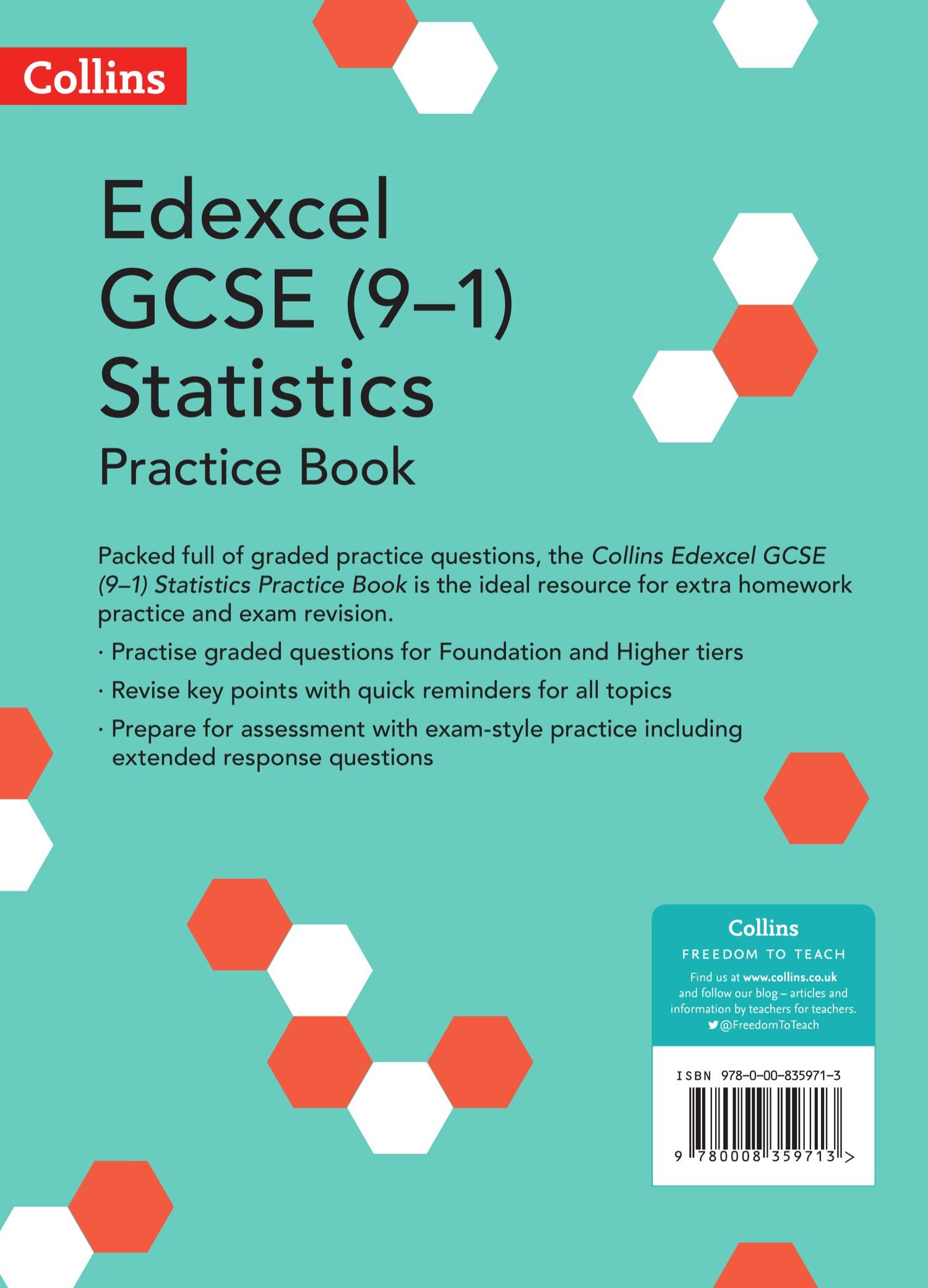 Rückseitencover Edexcel GCSE (9-1) Statistics Practice Book