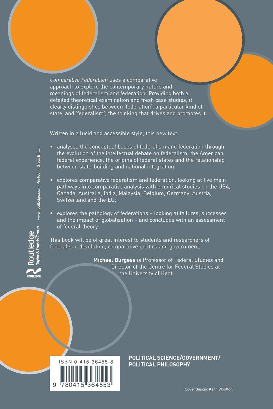 Rückseitencover Comparative Federalism