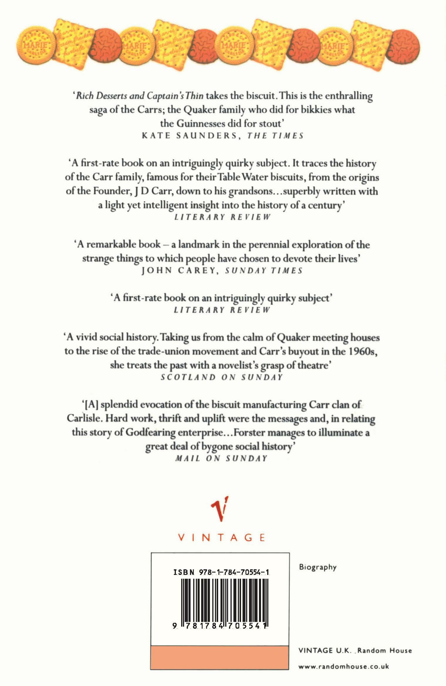 Rückseitencover Rich Desserts and Captains Thin