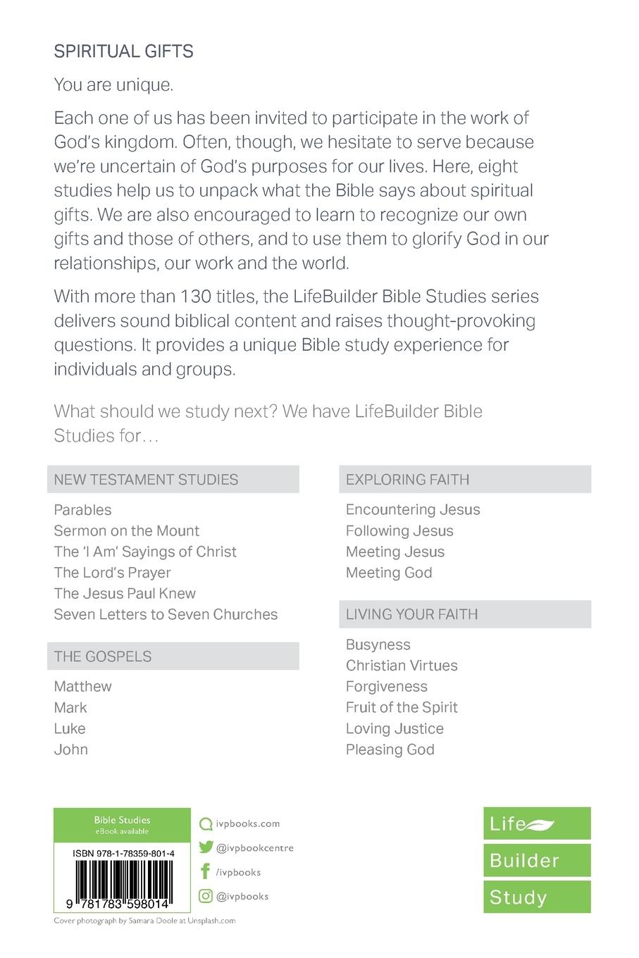 Rückseitencover Spiritual Gifts (Lifebuilder Study Guides)