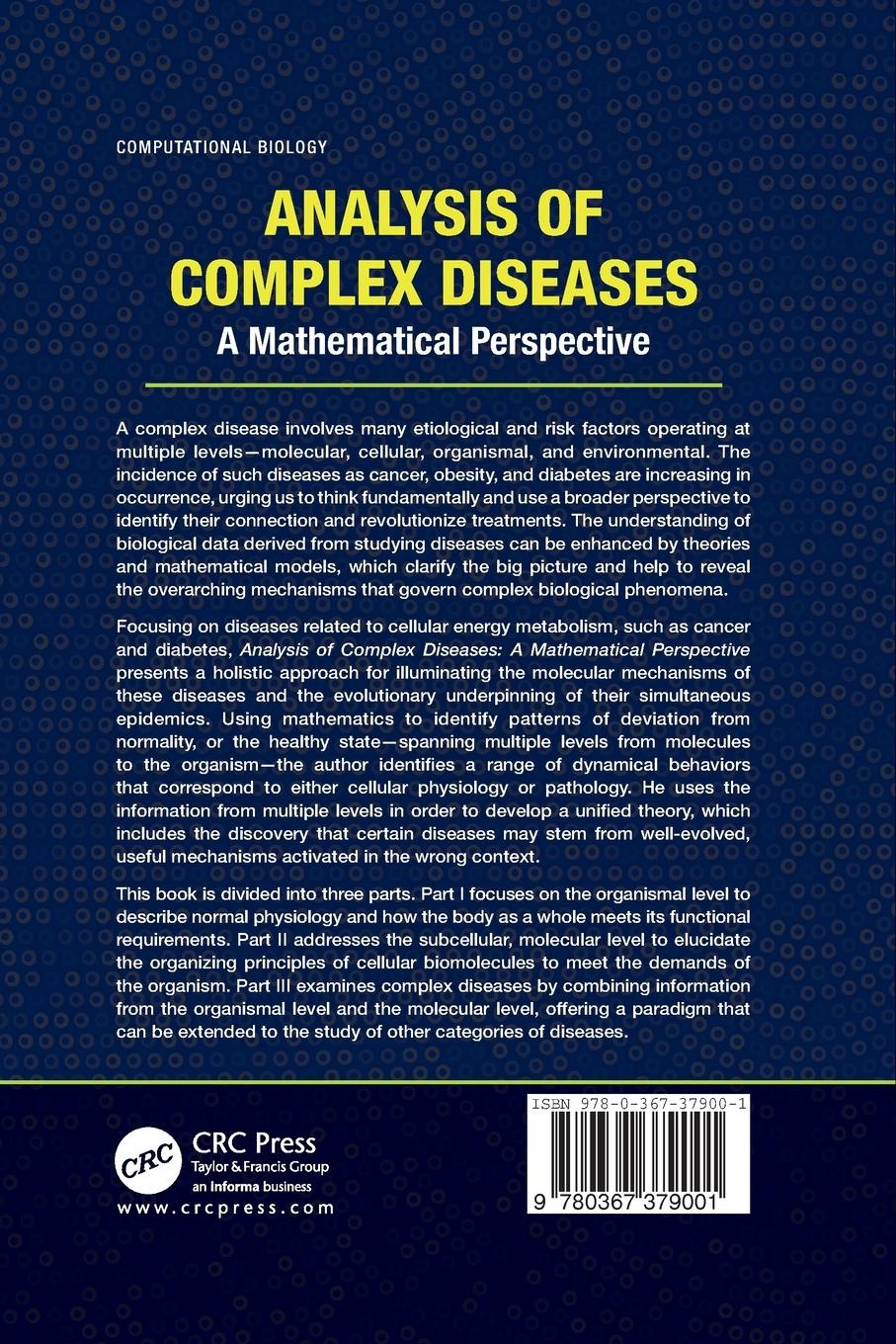 Rückseitencover Analysis of Complex Diseases