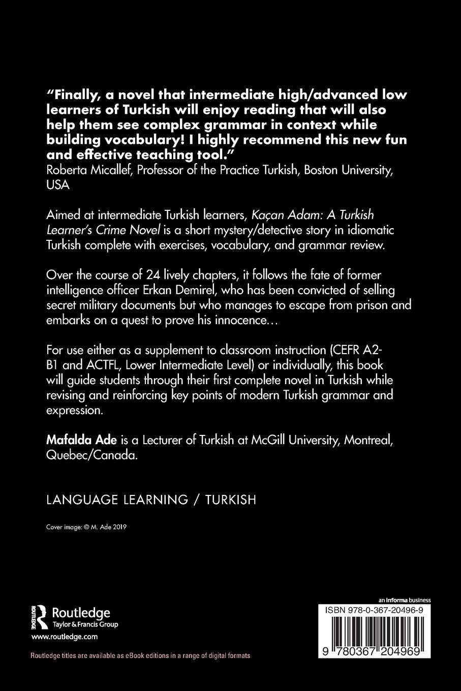 Rückseitencover Kaçan Adam