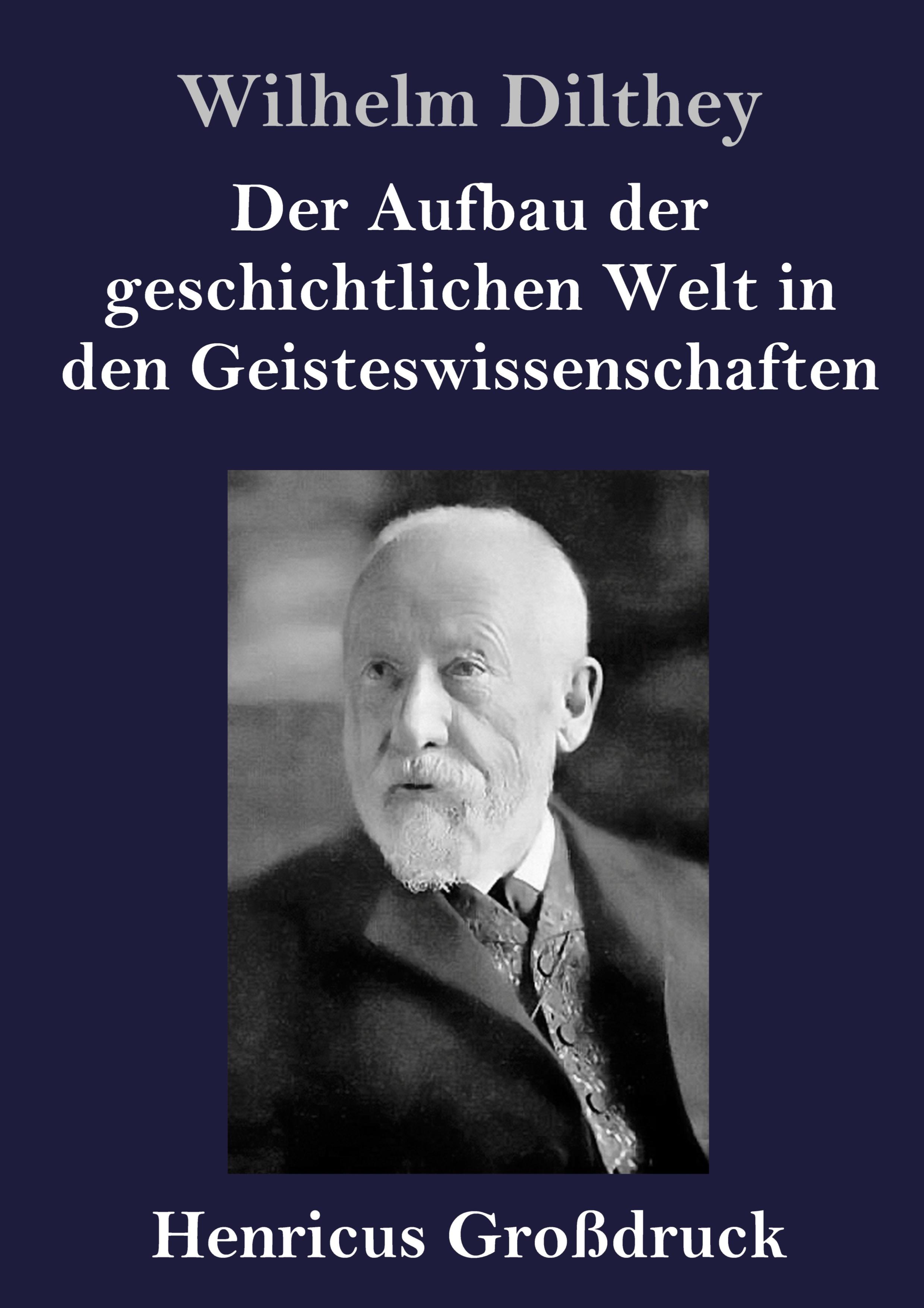Vorderes Coverbild Der Aufbau der geschichtlichen Welt in den Geisteswissenschaften (Großdruck)