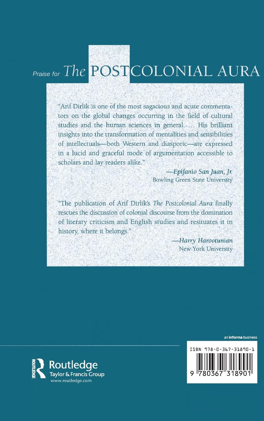 Rückseitencover The Postcolonial Aura