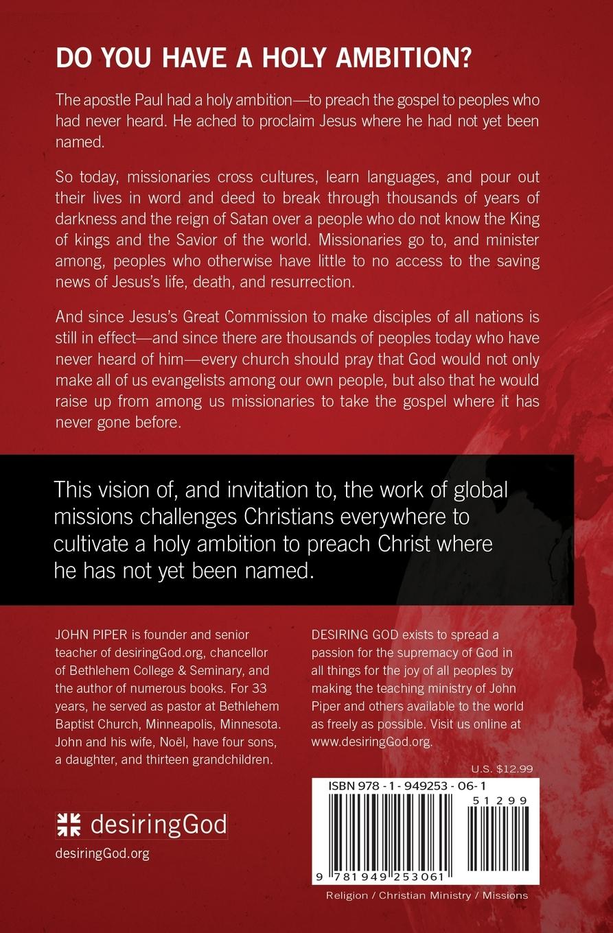 Rückseitencover A Holy Ambition