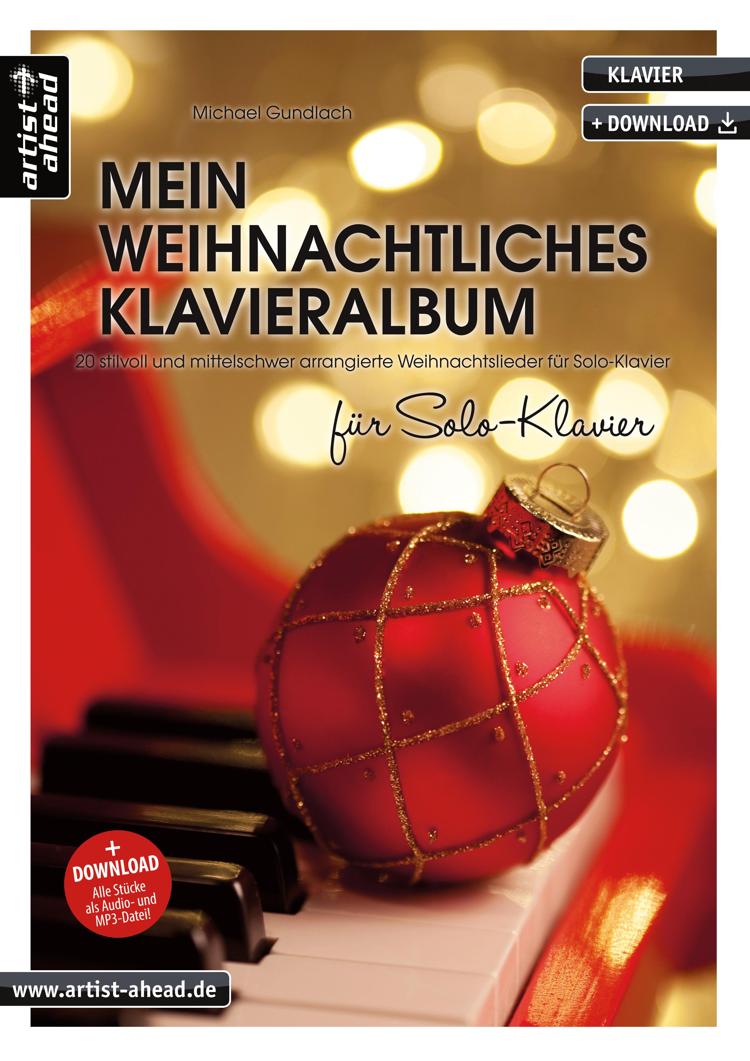 Vorderes Coverbild Mein weihnachtliches Klavieralbum für Solo-Klavier