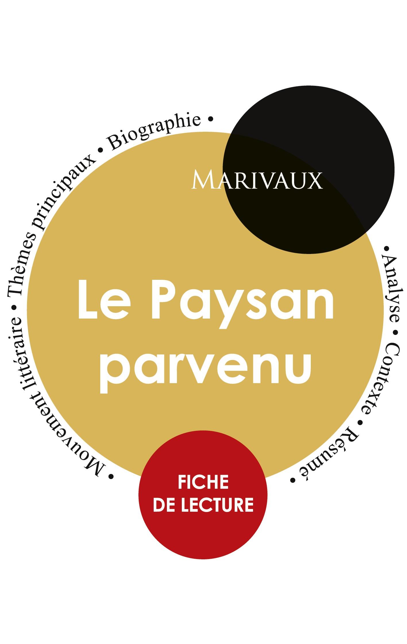 Vorderes Coverbild Fiche de lecture Le Paysan parvenu (Étude intégrale)