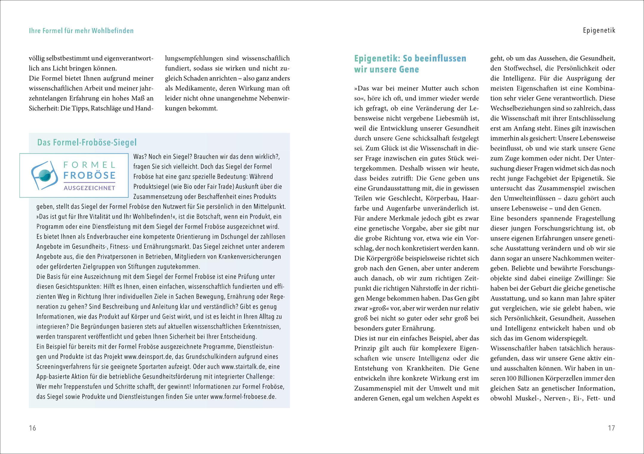 Beispielinhalt (Bild) Die Formel Froböse