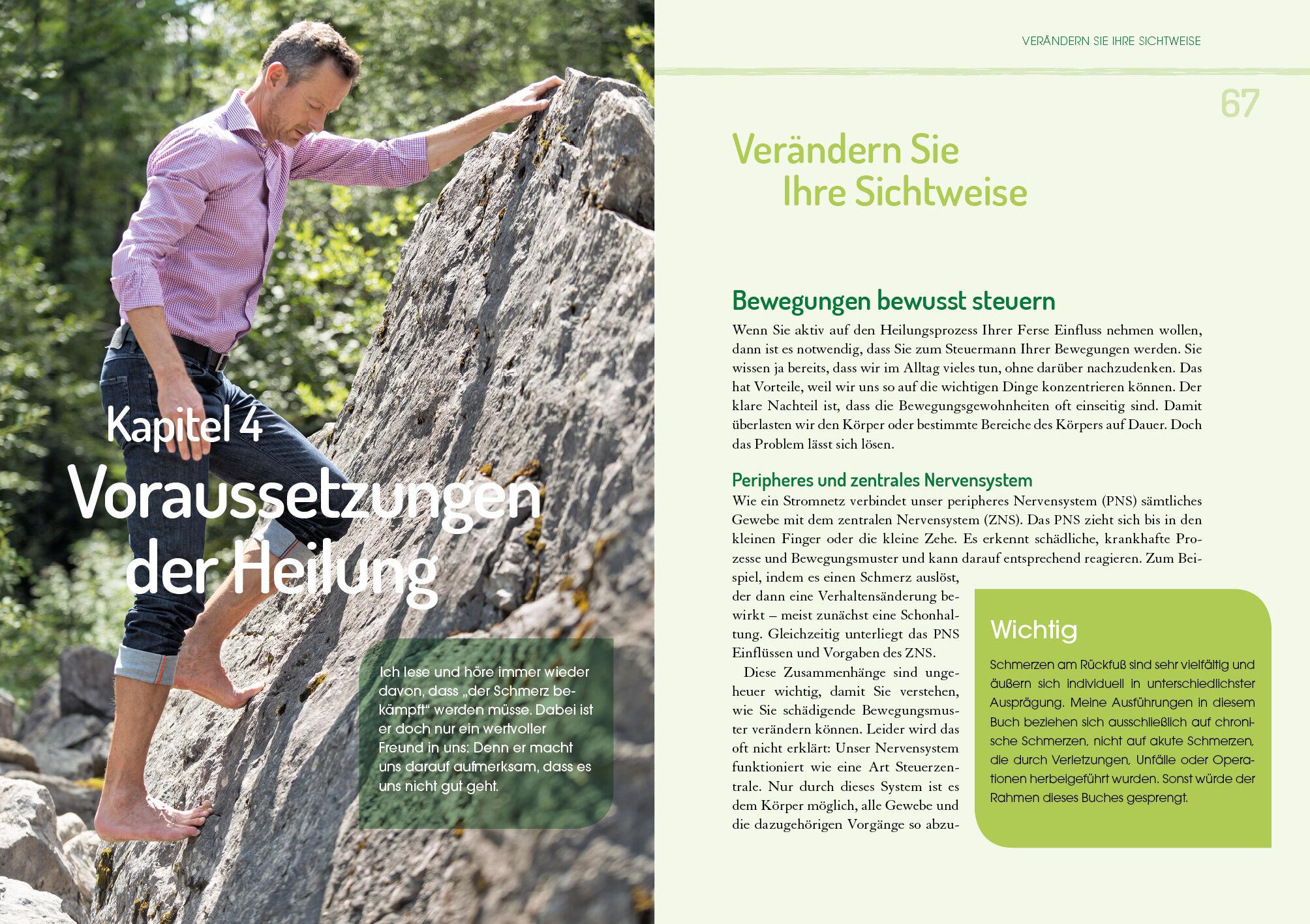 Beispielinhalt (Bild) Das Buch für die Ferse