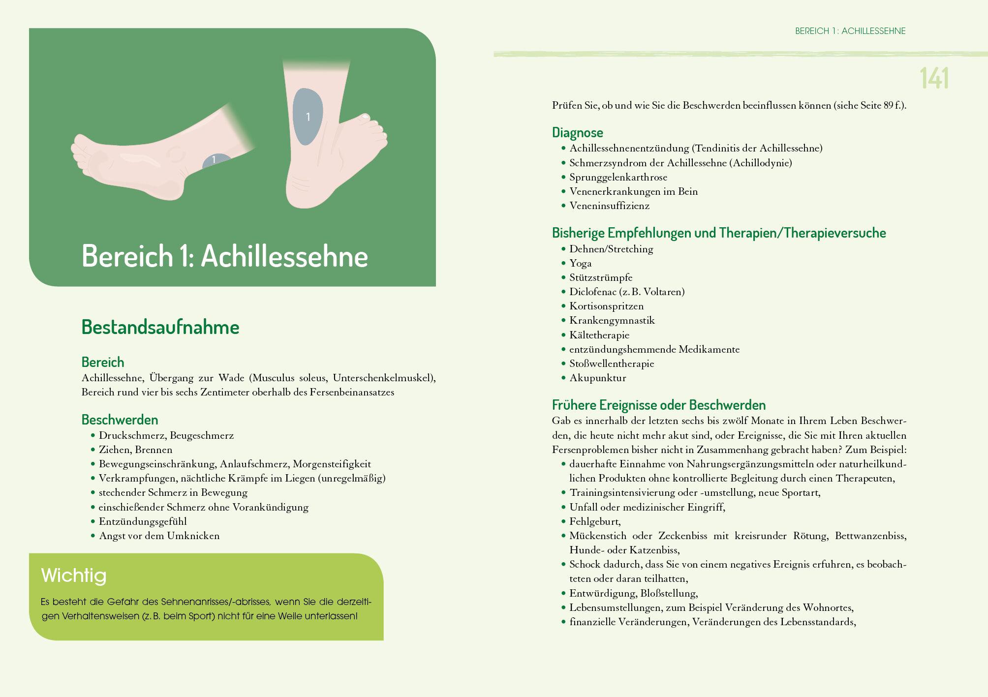 Beispielinhalt (Bild) Das Buch für die Ferse