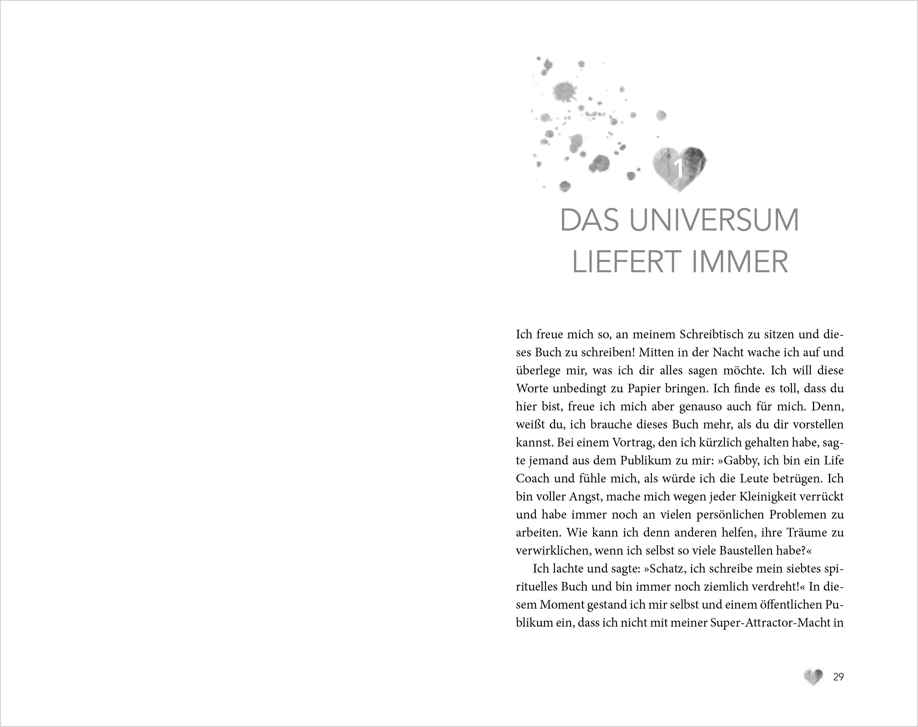 Beispielinhalt (Bild) Das Universum schenkt dir alles