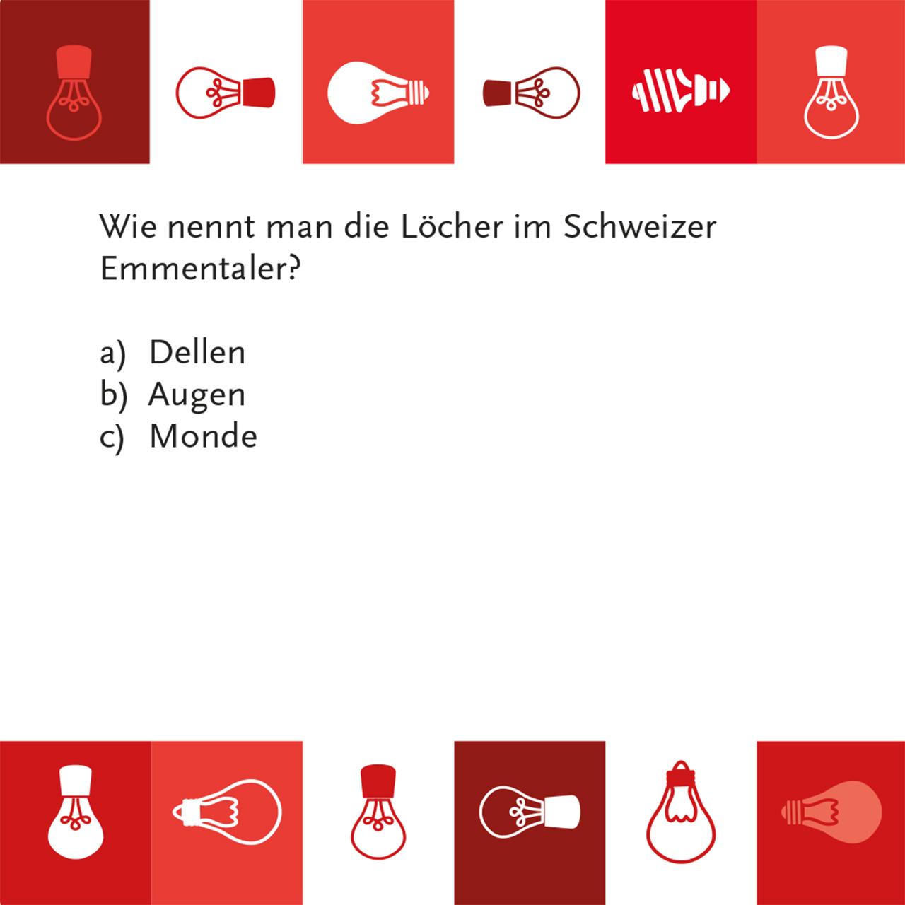 Beispielinhalt (Bild) Unnützes Wissen Schweiz