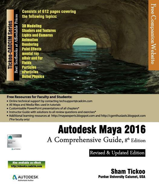 Vorderes Coverbild Autodesk Maya 2016: A Comprehensive Guide, 8th Edition