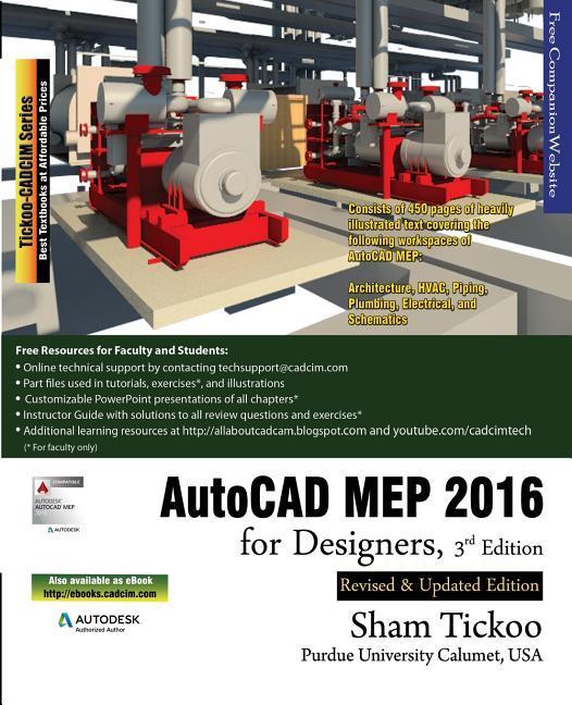 Vorderes Coverbild AutoCAD MEP 2016 for Designers, 3rd Edition