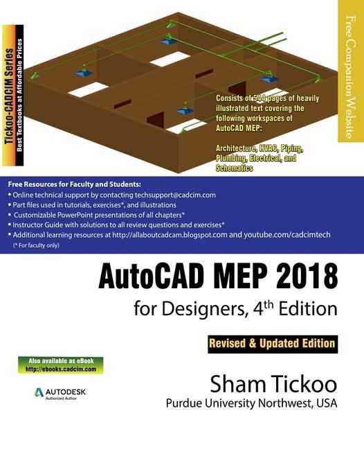 Vorderes Coverbild AutoCAD MEP 2018 for Designers