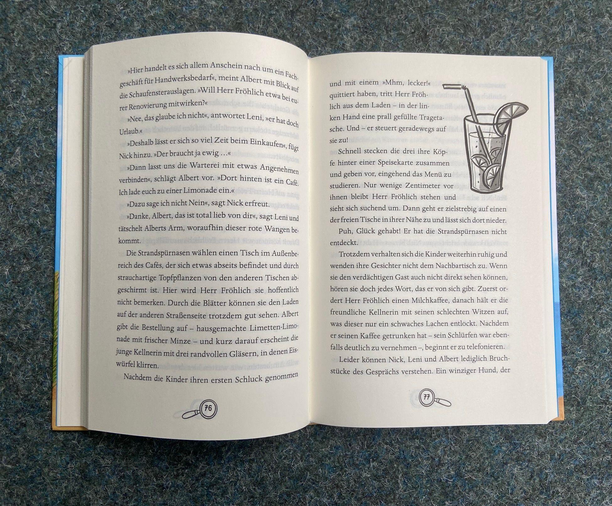 Beispielinhalt (Bild) Die Strandspürnasen 1 - Wirbel um die Villa am Meer