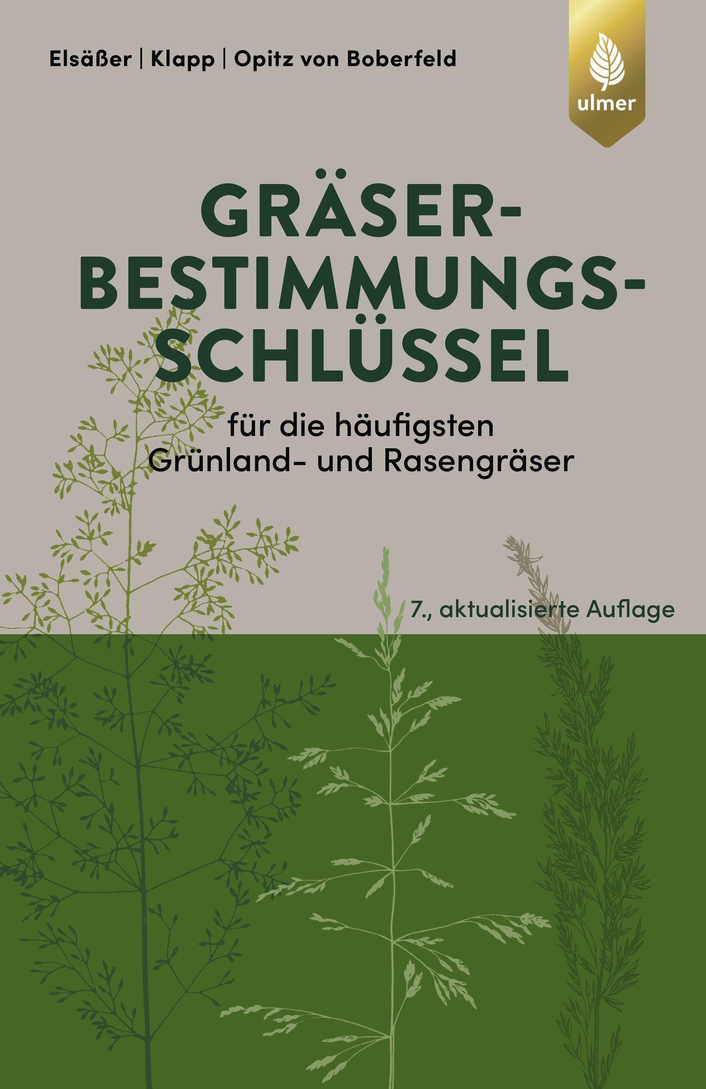 Vorderes Coverbild Gräserbestimmungsschlüssel für die häufigsten Grünland- und Rasengräser