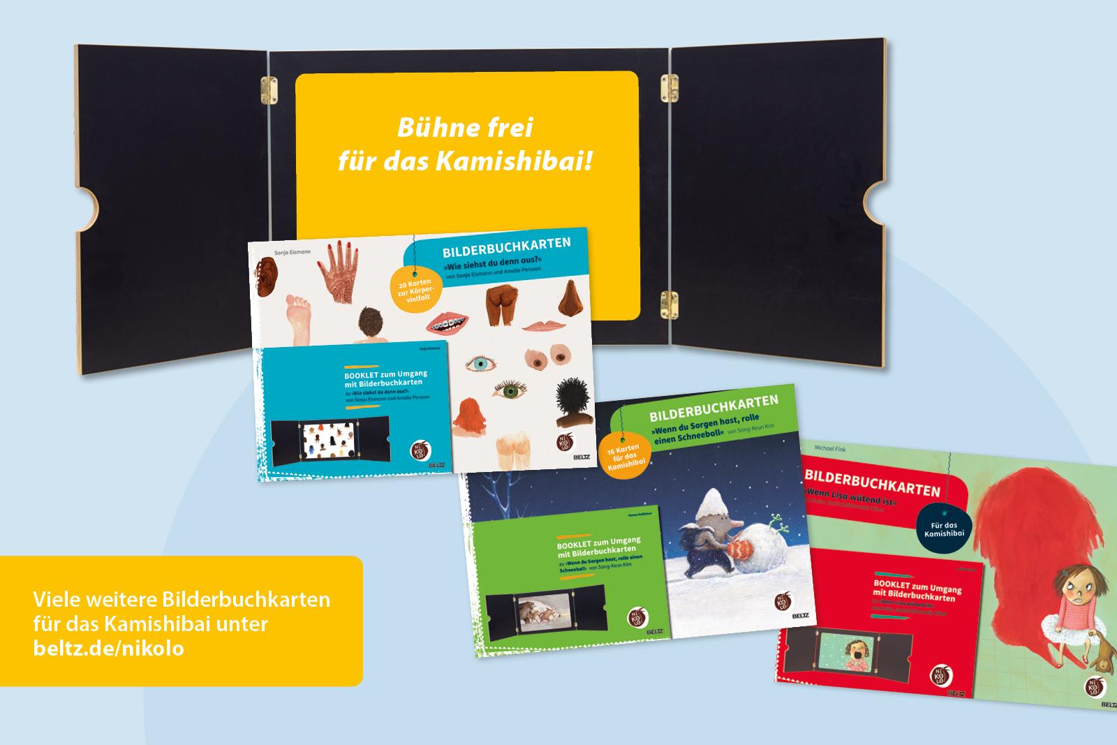 Beispielinhalt (Bild) Bilderbuchkarten »Wenn die Ziege schwimmen lernt« von Neele Moost und Pieter Kunstreich