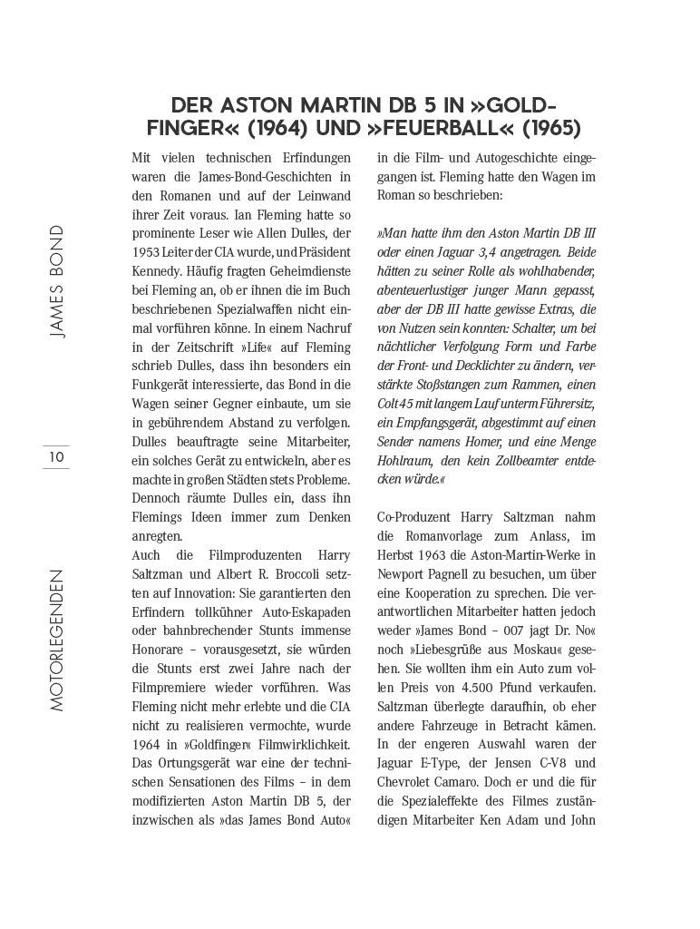 Beispielinhalt (Bild) Motorlegenden - James Bond