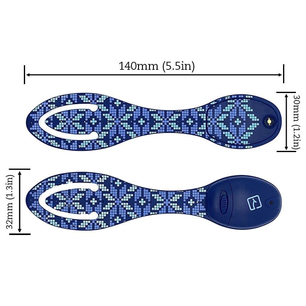 Beispielinhalt (Bild) Flexilight Leselicht (Icelandic Blue) | 2 in 1 Leselampe & Lesezeichen | Geschenk für Leser, Buchliebhaber | Deutsche Ausgabe