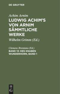 Vorderes Coverbild Des Knaben Wunderhorn, Band 1