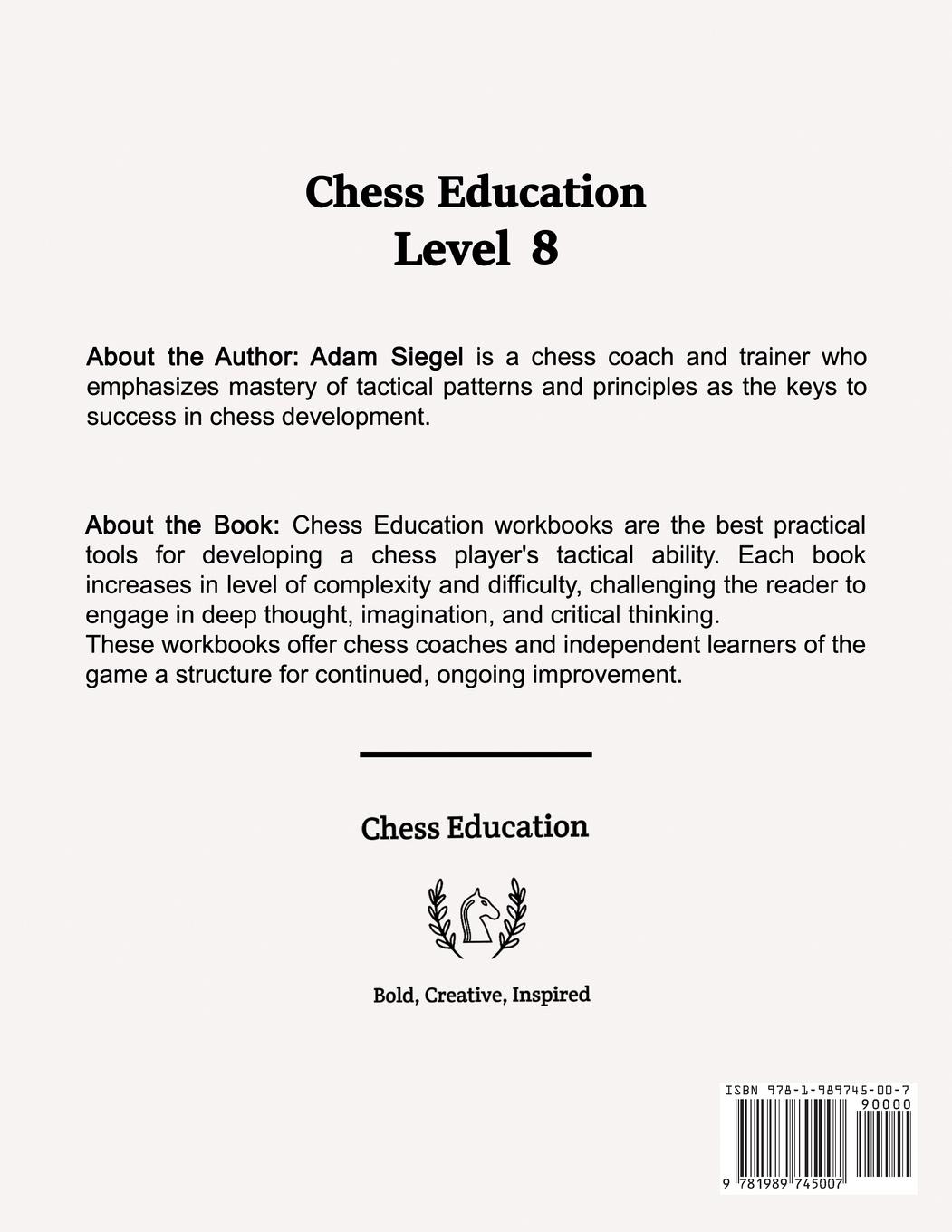 Rückseitencover Chess Education Level 8