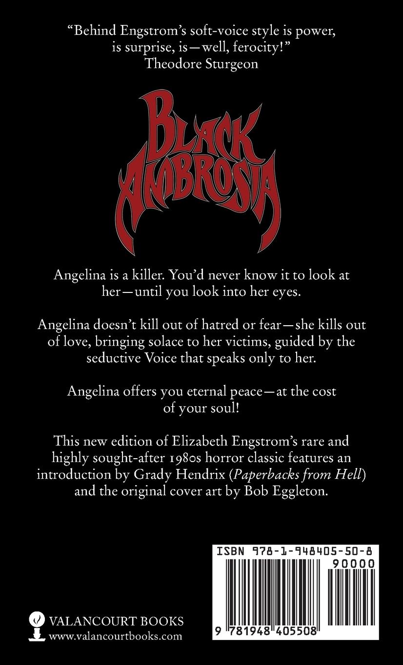 Rückseitencover Black Ambrosia (Paperbacks from Hell)