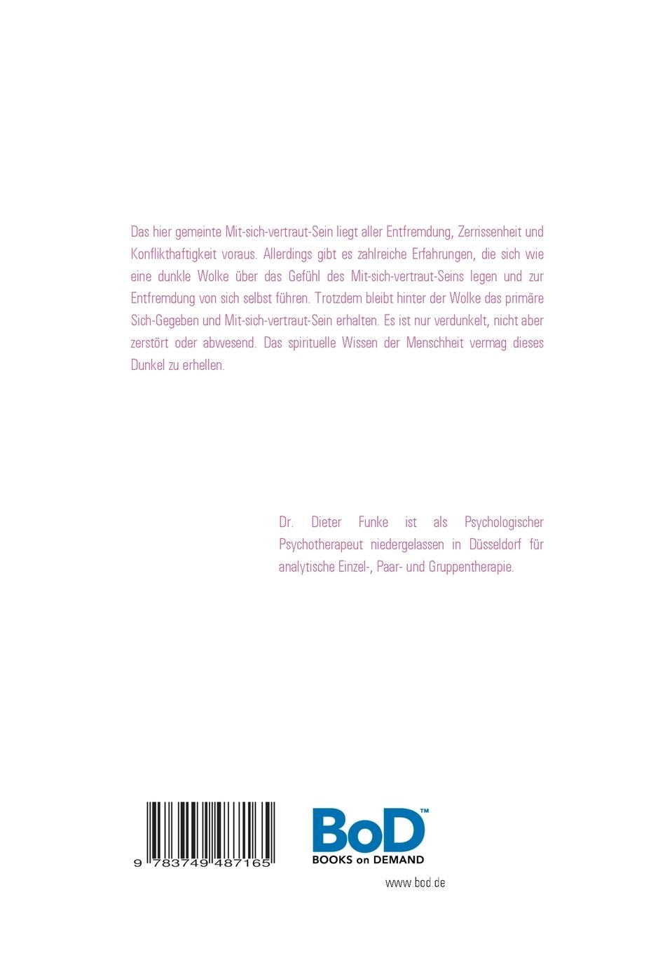 Rückseitencover Mit sich vertraut sein