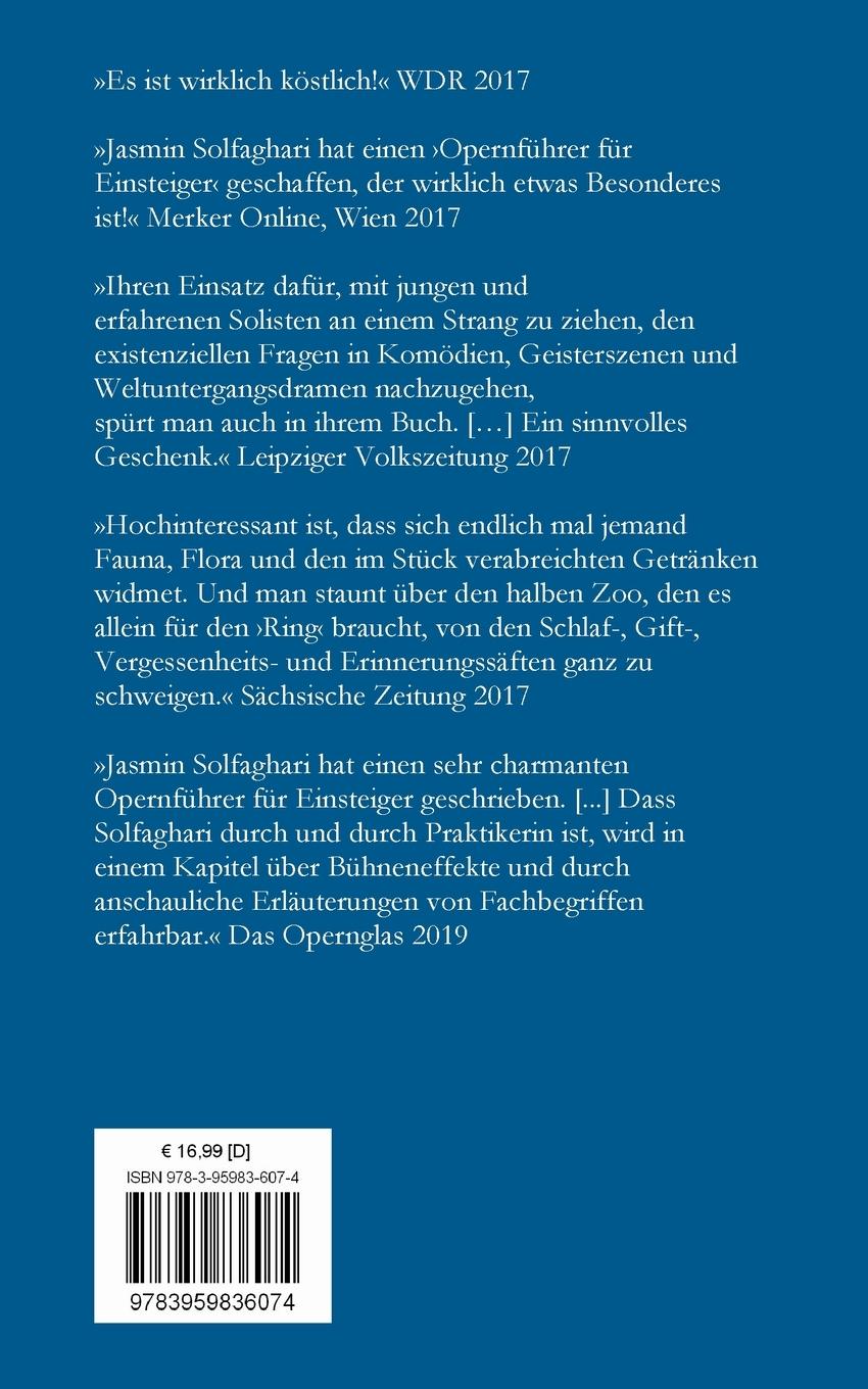 Rückseitencover Opernführer für Einsteiger