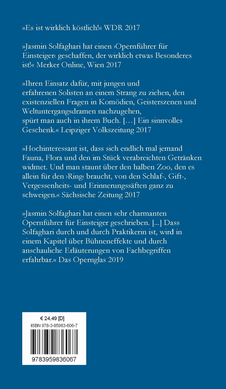Rückseitencover Opernführer für Einsteiger
