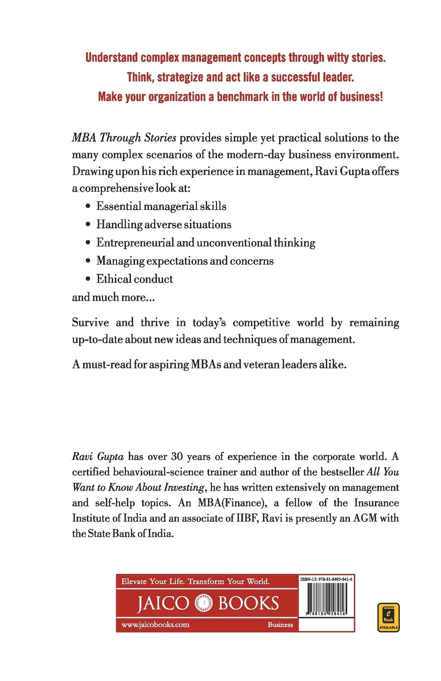 Rückseitencover MBA through Stories